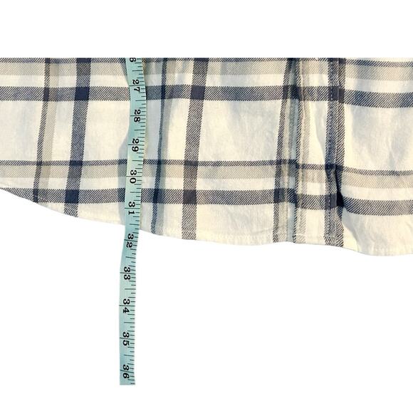 American Eagle Super Soft Creme Plaid Button-Down Shirt Mens Size XXL NWT - Picture 6 of 7